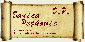Danica Pejković vizit kartica